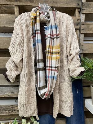 Apricot Casual Plain Long Sleeve Sweater Apricot Casual Plain Long Sleeve Sweater