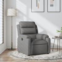 Relaxfauteuil Donkergrijze Stof
