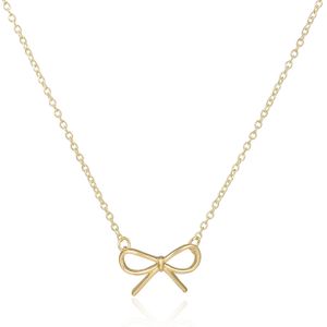 LGT Jewels Dames ketting Dainty Bow Knot Goudkleurig