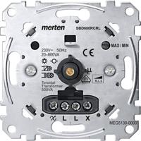 Merten MEG5139-0000 Dimmer (inbouw) Geschikt voor lampen: Gloeilamp, Halogeenlamp Aluminium