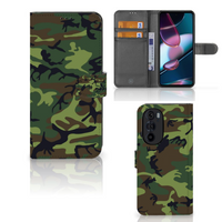 Motorola Edge 30 Pro Telefoon Hoesje Army Dark - thumbnail