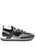 Ferragamo baskets Indy à design à empiècements - Noir