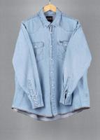 Wrangler Blue vintage denim shirt in size XXL for Unisex - thumbnail