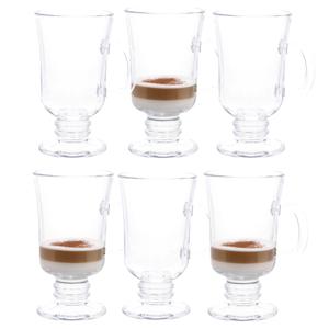 Uniglass Irish Coffee glazen - 6 stuks - 250 ml - glas - koffie glazen