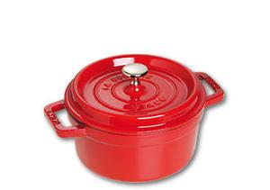 Staub Braadpan / Cocotte - Kersenrood - ø 22 cm / 2.6 liter