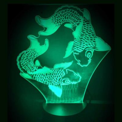 3D LED LAMP - KOI KARPERS - Ontwerp-zelf.nl