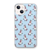 Eenhoorns overal: iPhone 13 mini Transparant Hoesje