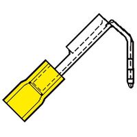 Geïsoleerde Vlakstekerhuls+tab 6,3x0,8mm voor 4,0-6,0 mm2 100 stuks klemko 101005