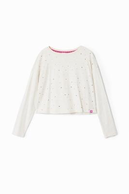 Langarmshirt met stippen - WHITE - 11/12