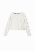 Langarmshirt met stippen - WHITE - 11/12