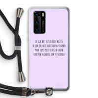 Regenboog: Huawei P40 Transparant Hoesje met koord Regenboog: Huawei P40 Transparant Hoesje met koord