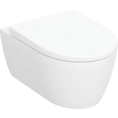 Geberit Wandcloset iCon Pack Diepspoel Gesloten Vorm Rimfree Met Zitting Softclose En Quick release Wit