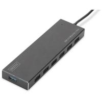 Digitus DA-70241-1 USB 3.2 Gen 1-hub 7 poorten Met aluminium behuizing Zwart