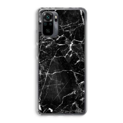 Zwart Marmer 2: Xiaomi Redmi Note 10 Pro Transparant Hoesje