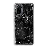 Zwart Marmer 2: Xiaomi Redmi Note 10 Pro Transparant Hoesje Zwart Marmer 2: Xiaomi Redmi Note 10 Pro Transparant Hoesje