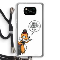 Geen Gezeik: Xiaomi Poco X3 Pro Transparant Hoesje met koord