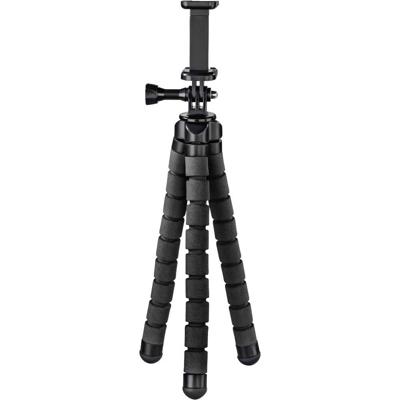 Hama Tripod 1/4 inch Werkhoogte: 9 - 26 cm Zwart Voor smartphones en GoPro