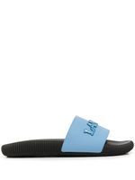 Lanvin claquettes à logo Arpège - Bleu