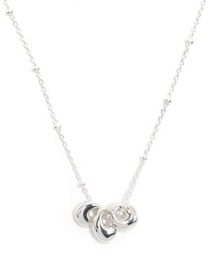 DOWER AND HALL collier à pendentif Nugget Trio - Argent
