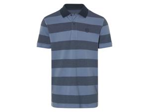 LIVERGY Heren poloshirt (strepen/blauw, M)
