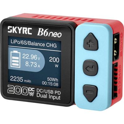 SKYRC B6neo Modelbouwoplader 10 A Lood, LiFePO, LiHV, Li-ion, Li-poly, NiCd, NiMH