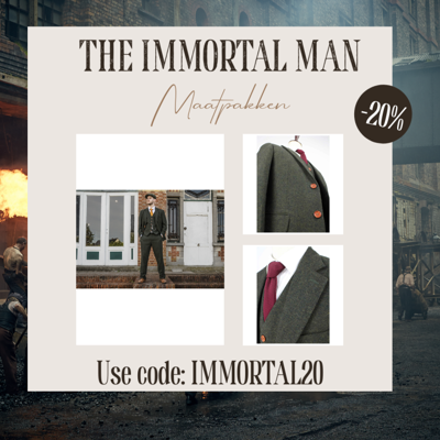 Maatpak Voor Heren | 3-delig Pak | Groen Barleycorn | Scudboat | Peaky Blinders | Peaky Blinders