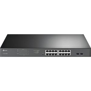 TP-LINK 16-Port Gigabit PoE+ Easy Smart Switch, Netwerk switch 16 + 2 poorten 10 / 100 / 1000 MBit/s PoE-functie