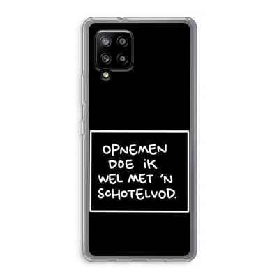 Schotelvod: Samsung Galaxy A42 5G Transparant Hoesje