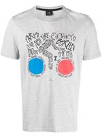 PS Paul Smith t-shirt en coton biologique à imprimé graphique - Gris