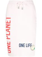 DSQUARED2 jupe Smiley à slogan imprimé - Rose
