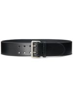 Ralph Lauren Collection ceinture large 55 mm en cuir - Noir