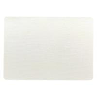 Unique Living placemats Croco lederlook - 1x - 43 x 30 cm - ivoor wit - pvc - tafel onderleggers