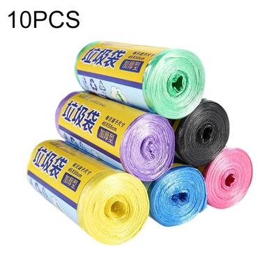 10 rollen huishoudelijke kleur verdikking grote afval zakken (30 stuks Per rol) willekeurige kleur levering grootte: 45 * 50cm