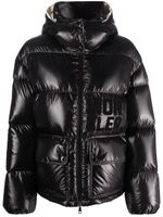 Moncler veste matelassée à logo appliqué - Noir