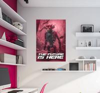 Robot aap poster tienerkamer