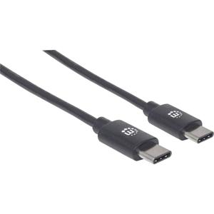 Manhattan USB-kabel USB 2.0 USB-C stekker 0.50 m Zwart 354868