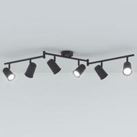 Riga - LED plafondlamp - 30 Watt 2400 Lumen - 6 spots - 6000K Neutraal wit - Draaibaar en dimbaar - GU10 - Kantelbaar - Plafondspot - IP20 Voor binnen - Zwart Riga - LED plafondlamp - 30 Watt 2400 Lumen - 6 spots - 6000K Neutraal wit - Draaibaar en dimbaar - GU10 - Kantelbaar - Plafondspot - IP20 Voor binnen - Zwart