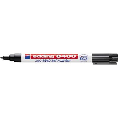 Edding 8400 4-8400001 CD/DVD marker Zwart 0.5 mm, 1 mm N/A