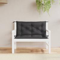 VidaXL Tuinbankkussens 2 st 100x50x7 cm oxford stof zwart