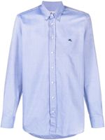 ETRO chemise à logo brodé - Bleu