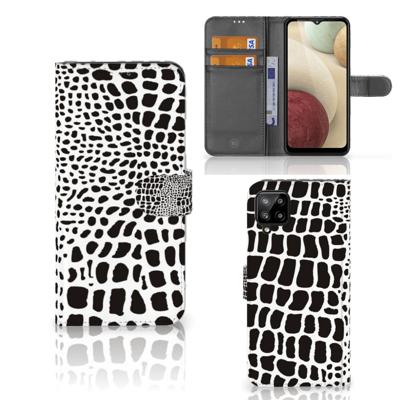 Samsung Galaxy A12 | Telefoonhoesje | Met pasjeshouder | Slangenprint