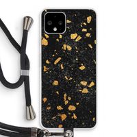Terrazzo N°7: Pixel 4 Transparant Hoesje met koord