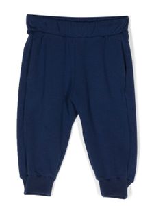 Roberto Cavalli Junior pantalon de jogging à logo imprimé - Bleu