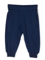 Roberto Cavalli Junior pantalon de jogging à logo imprimé - Bleu