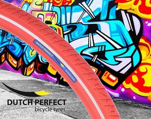 Bobike Dutchperfect buitenband dutch perfect 28 x 1.40" / 40-622mm anti-lek rood met reflectie