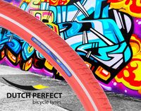 Dutchperfect buitenband dutch perfect 28 x 1.40" / 40-622mm anti-lek rood met reflectie