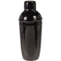 Cocktailshaker zwart 500 ml RVS   - - thumbnail