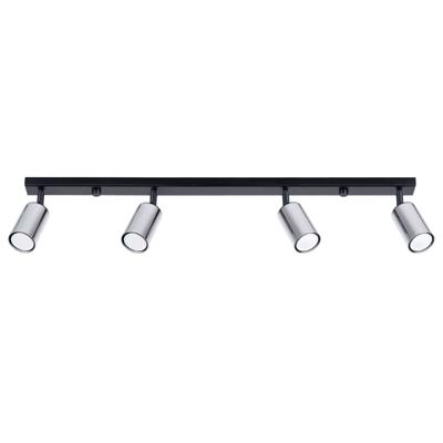Plafondlamp WINX 4L zwart/chroom