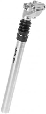 Zoom zadelpen geveerd 27.2 x 350 mm aluminium zilver/zwart
