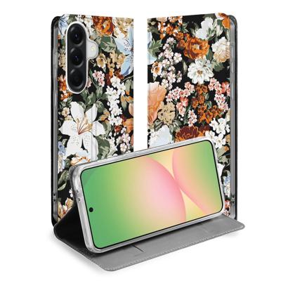 Samsung Galaxy A57 | Standcase | Hoesje Dark Flowers Samsung Galaxy A57 | Standcase | Hoesje Dark Flowers